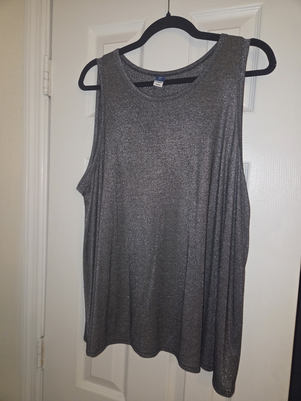 Old Navy Metallic Silver Sleeveless Tank Top